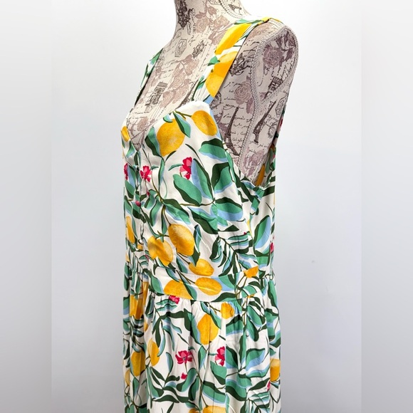 AVA & VIV Lemon Floral Midi Dress size XXL - Picture 4 of 12